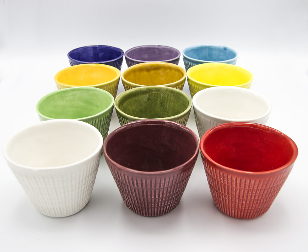 tazze da the in ceramica artigianale pugliese terricottina